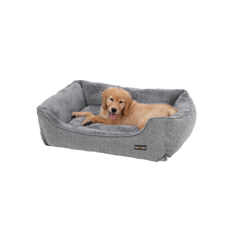 Panier de chien avec couverture amovible - Gray