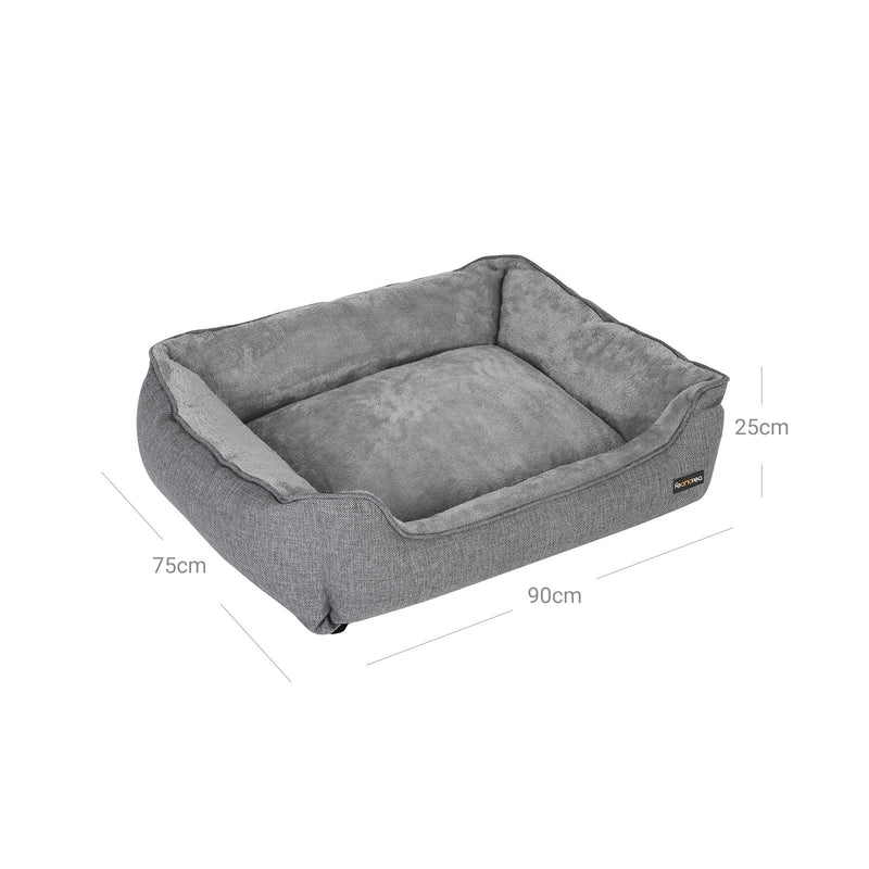 Panier de chien avec couverture amovible - Gray