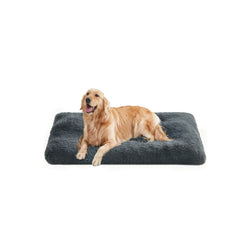 Koirakori - Fluffy Dog Bed - 122 x 74 cm - tummanharmaa