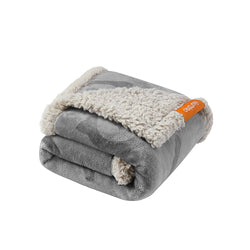 Couverture de chien imperméable - 73 x 63 cm - gris