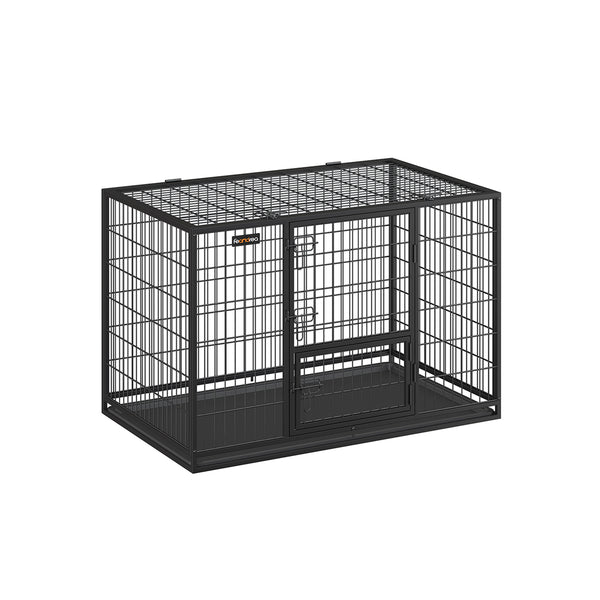 Cage de chien - Puppyren rectangulaires - avec porte coulissante - noir