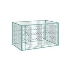 Dog Cage - Rektangulære hvalperinge - med skydedør - grøn