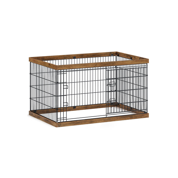 Cage de chien - Rooster en acier - pour les chiens - noir