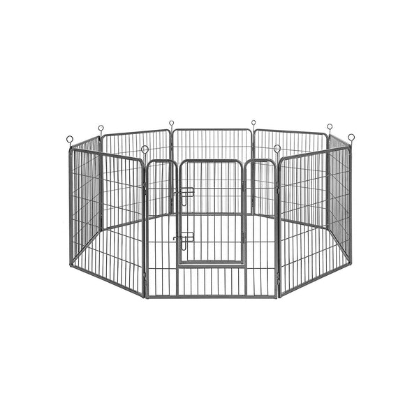 Hvalp - Animal Box - Med 8 gitterplader - Landsbolig - Grå