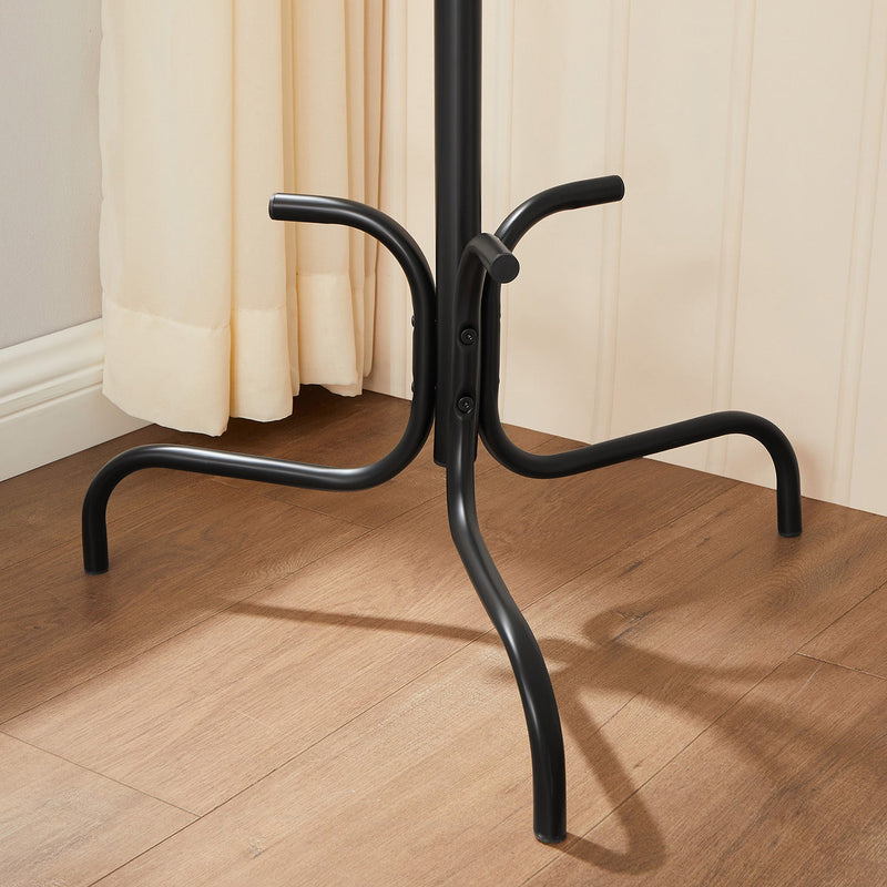 Garderob - Coat Rack - Klädstativ - Klädförvaring - Rockar - Hattar - Väskor - Svart