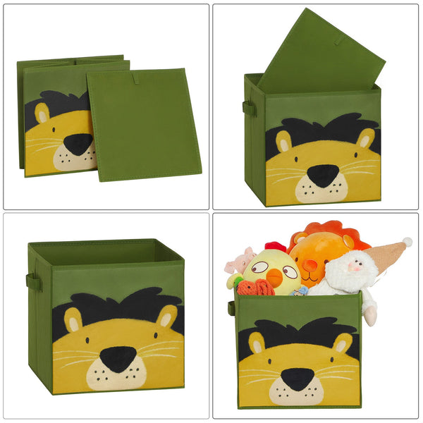 Lapsille 3 taittuva laatikkoa - säilytyslaatikot - eläimet