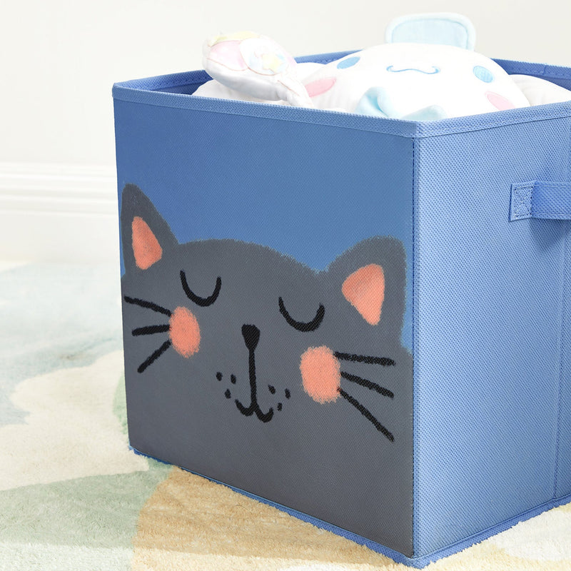 Ensemble de 3 boîtes pliantes pour les enfants - boîtes de rangement - Animaux