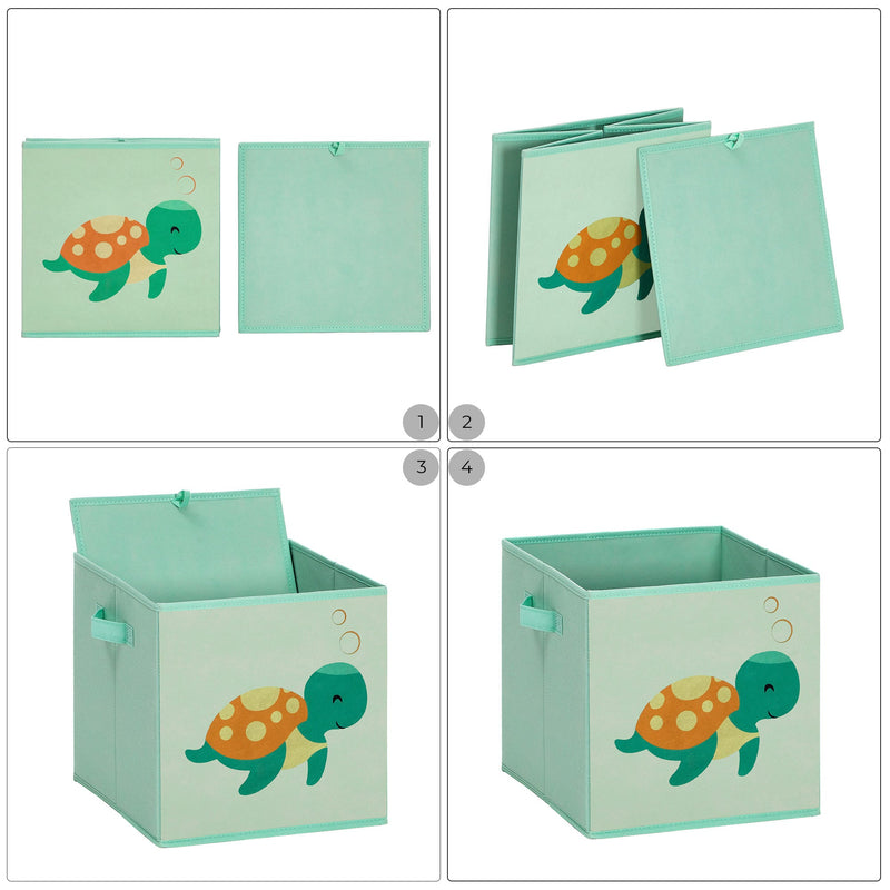 Speelgoed organizer - Opvouwbare opbergdozen - Met Handgrepen - Set van 3