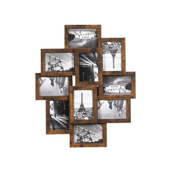 Frame photo - Collage - pour 10 photos - Vintage - Brown