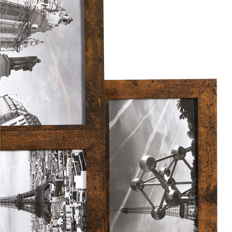 Fotolijst - Collage - Voor 10 foto's - Vintage - Bruin