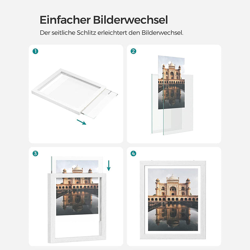 Set van 3 Zwevende Fotolijstjes - Wit