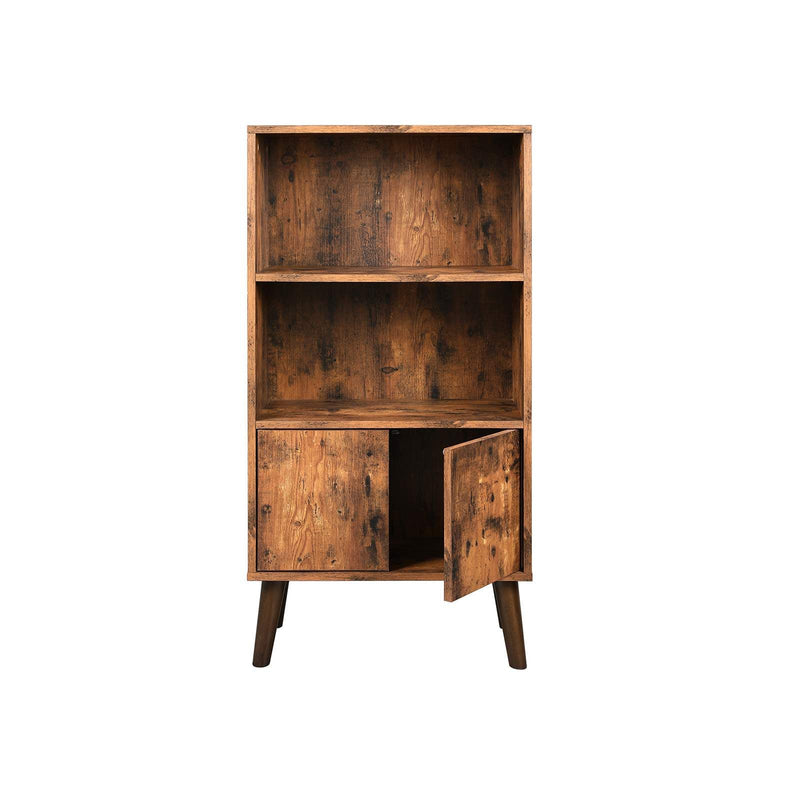 Bibliothèque - armoire - Coundre de rangement - Rétro - avec portes - 60 x 30 x 120 cm