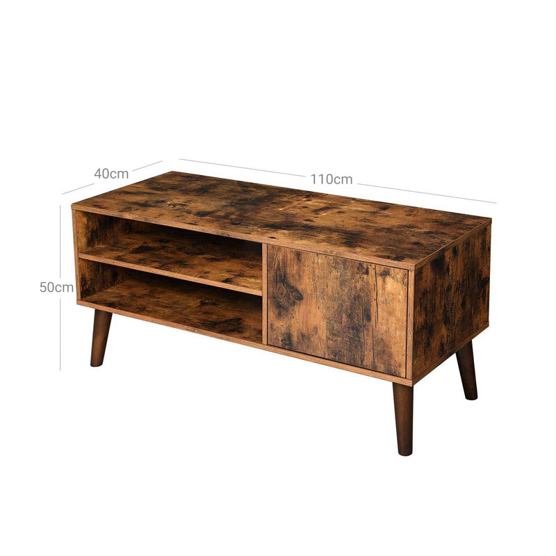 TV Dupboard - Mobilier TV - Dresser TV - TV Dupboard - Lowboard - TV Board - Wood Look - maro