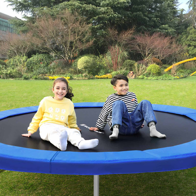 Couvercle du bord du trampoline - Protection périphérique - tapis de sécurité - bleu