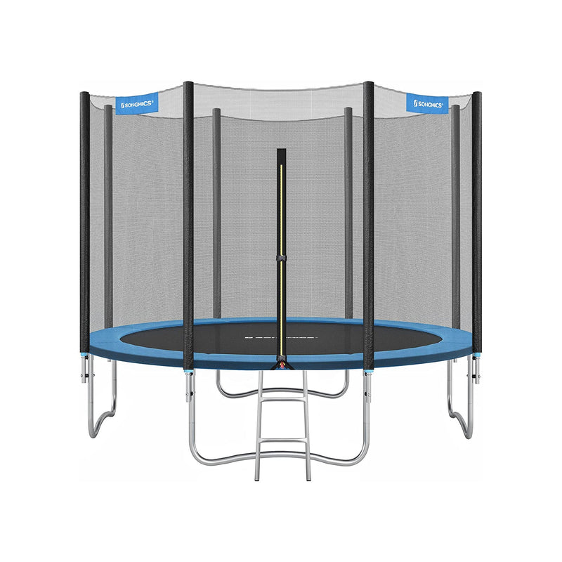 Grand trampoline - avec filet de sécurité - échelle et poteaux rembourrés - Ø 305 cm