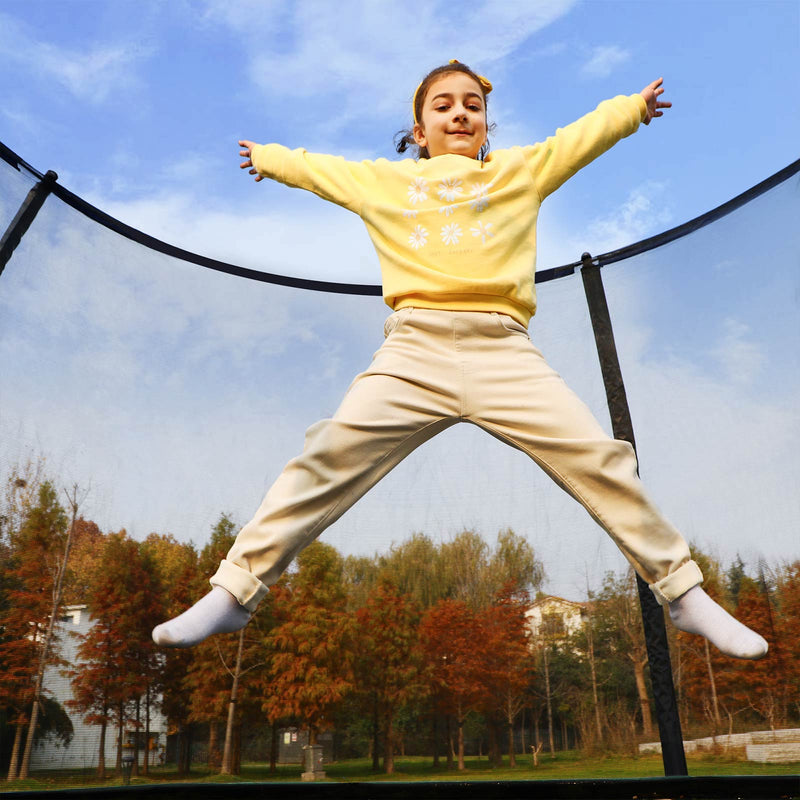 Trampolin - Garden Trampoline - Ø 305 cm - med säkerhetsnät - med trappor - Grönt