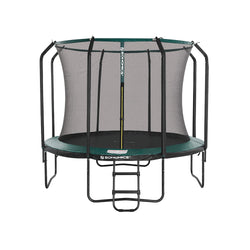 Trampoline 305 cm - Ronde tuintrampoline - Met veiligheidsnet en ladder - Donkergroen