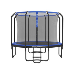 Trampoliini - turvaverkko ja tikkaat - 305 cm - tummansininen