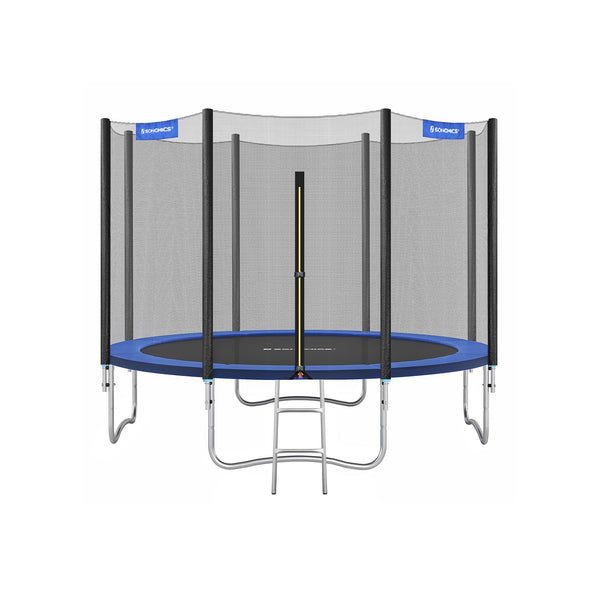 Trampoline Ø 366 cm - Met veiligheidsnet - Met ladder - Gevoerde stangen