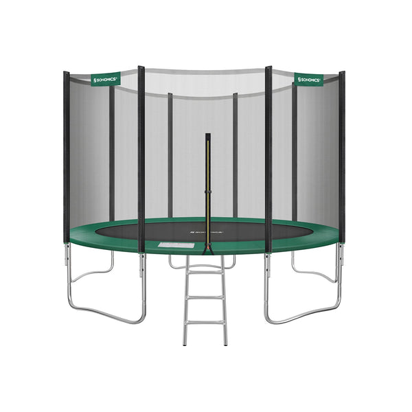 Trampoline - Tuintrampoline - Ø 427 cm - Met veiligheidsnet - Met trap - Groen