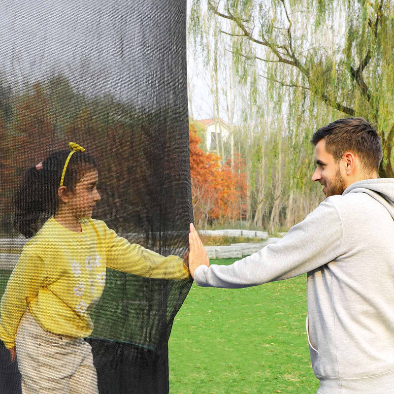 Trampoline - Tuintrampoline - Ø 427 cm - Met veiligheidsnet - Met trap - Groen