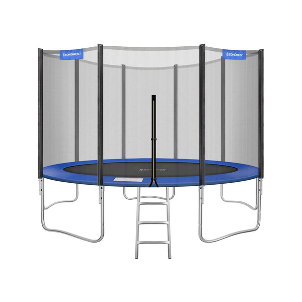 Trampolin - med stige og sikkerhedsdækning - Rund - Ø 427 cm