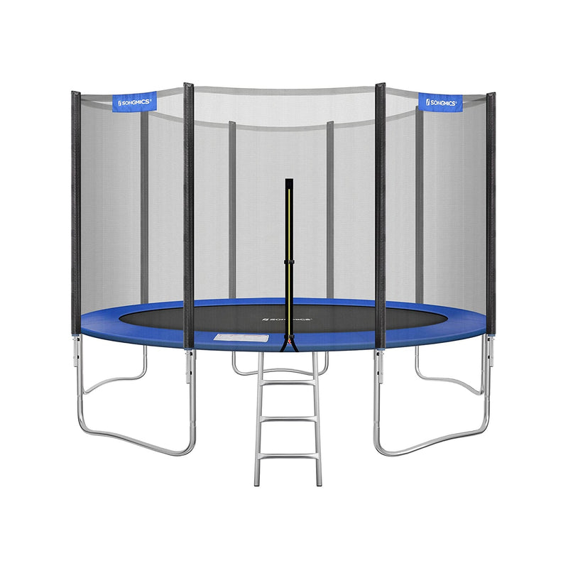 Trampolin - med stege och säkerhetsskydd - rund - Ø 427 cm