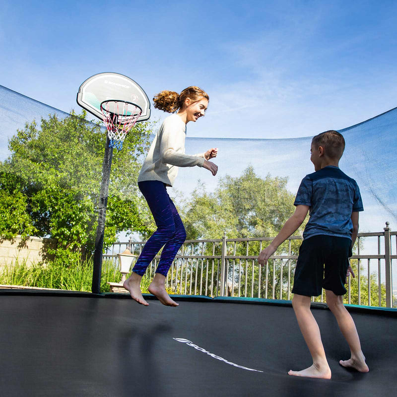 Trampoline Saumping Tissu - Ø 244 cm - noir