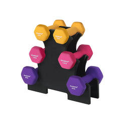 Halterset - Dumbbellset - met halterstandaard - 2x1kg 2x1.5kg 2x2kg