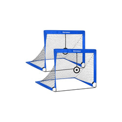 Voetbalgoal - Set van 2 - Kleine goals - Blauw