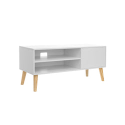 TV Cabinet - Lowboard - Television Table - Sofabord - Television Box - Moderne - Hvid