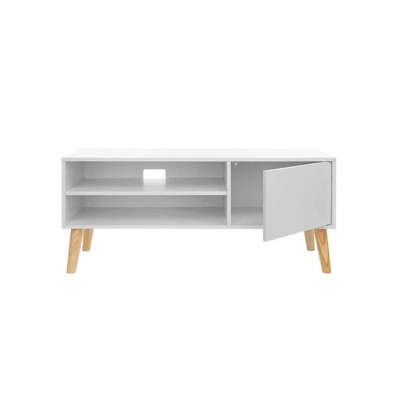 TV-kast - Lowboard - Televisietafel - Salontafel - Televisiekast - Modern - Wit