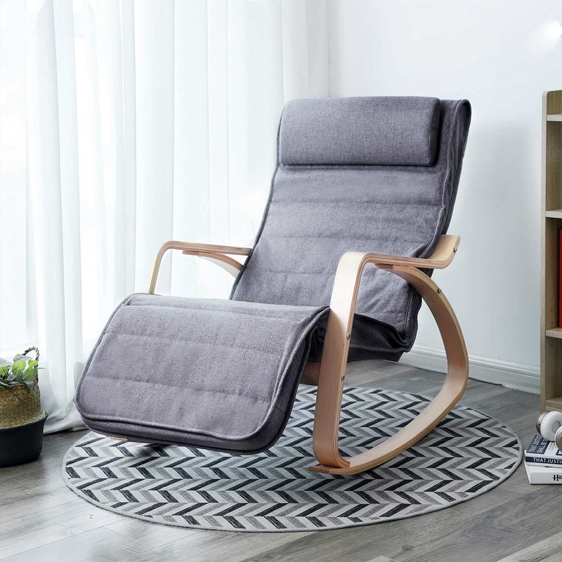 Rocking Chair - Relax Chair - Lounger - Grey