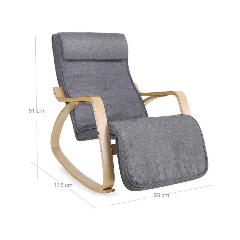 Chaise de roche - Chaise de détente - Lounger - Gray