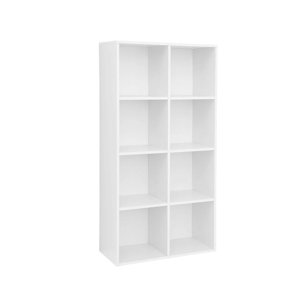 Bibliothèque - Bibelles - Bureau de bureau - avec 8 compartiments - blanc