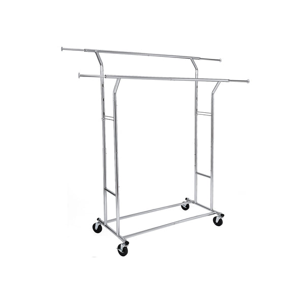 Rack de vêtements - Tie de vêtements - imposable jusqu'à 110 kg - argent