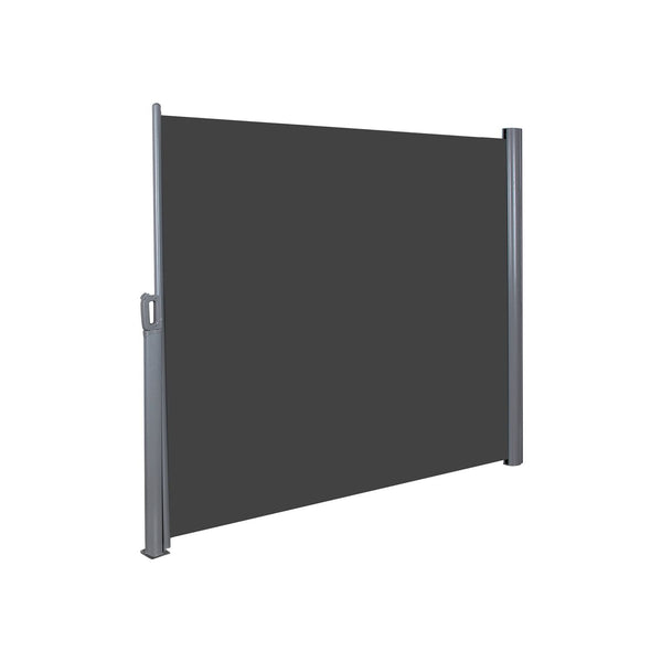 Side Canopy - Udvides - 160 x 300 cm (H x L) - Privatlivsskærm - Solbeskyttelse - Sort