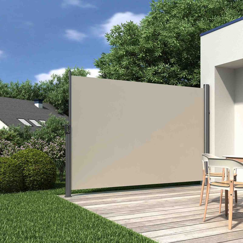 Canopy lateral - Vizualizare ecran - Protecția solară - 200 x 300 cm - bej