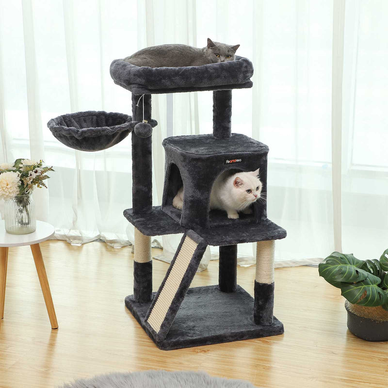 Scratching Post - avec grattement - 96 cm - gris fumé