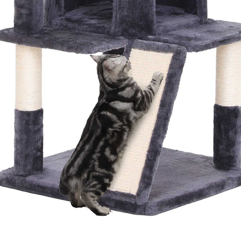 Scratching Post - avec grattement - 96 cm - gris fumé