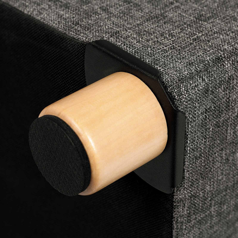 Seat Box - Pouf - fotpall med förvaringsutrymme - med lock - träben