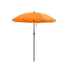 Parasol - puutarha -parasoli - Ø 160 cm - kahdeksankulmainen - kallistettava - kampi - oranssi