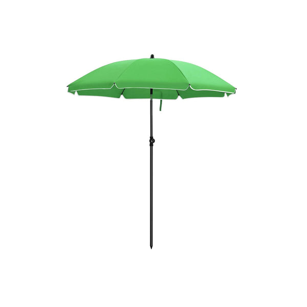 Parasol - Garden Parasol - Ø 180 cm - Octogonal - Tiltable - avec manivelle - vert