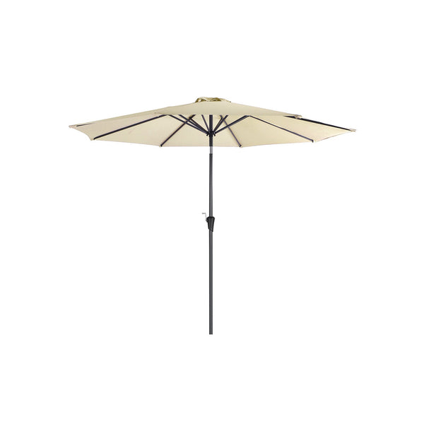 Parasol - haveskærm - ottekantet - med slinger - Ø 300 cm - beige