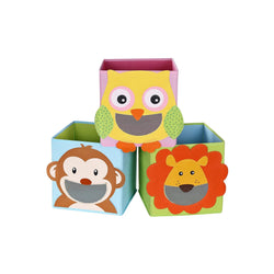 Boîte de rangement - Ensemble de 3 boîtes de jouets - Organisateur de jouets - Cubes pliables