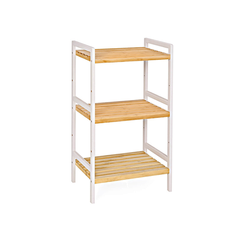 Bamboerek - Kitchen Rack - Badrumsställ - Bokhylla - Stående rack - med 3 hyllor - 45 x 31,5 x 80 cm