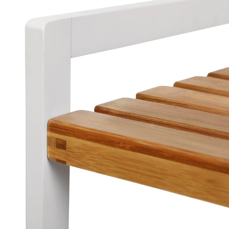 Bamboerek - Kitchen Rack - Badrumsställ - Bokhylla - Stående rack - med 3 hyllor - 45 x 31,5 x 80 cm