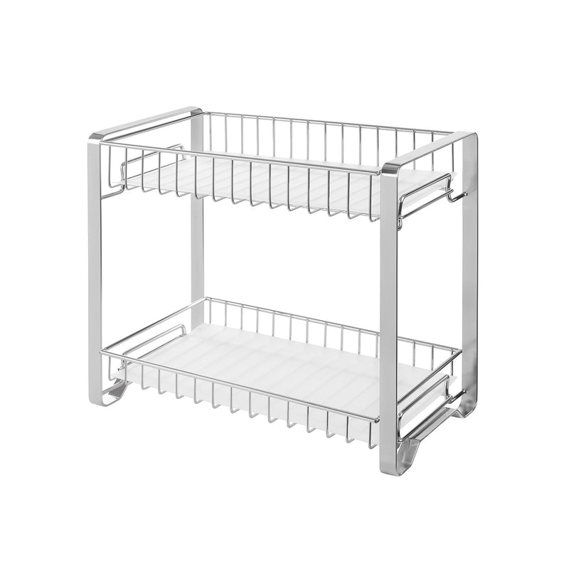 Rack Herb - étagère de cuisine - avec 2 niveaux - Rack en acier - argent