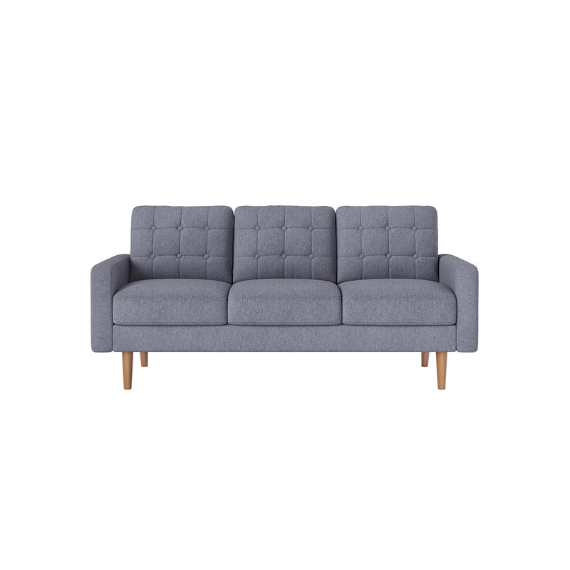 SOFA - olohuoneen penkki - 3 zitter - päivitetyt huonekalut - 182 x 80,5 x 84 cm - harmaa