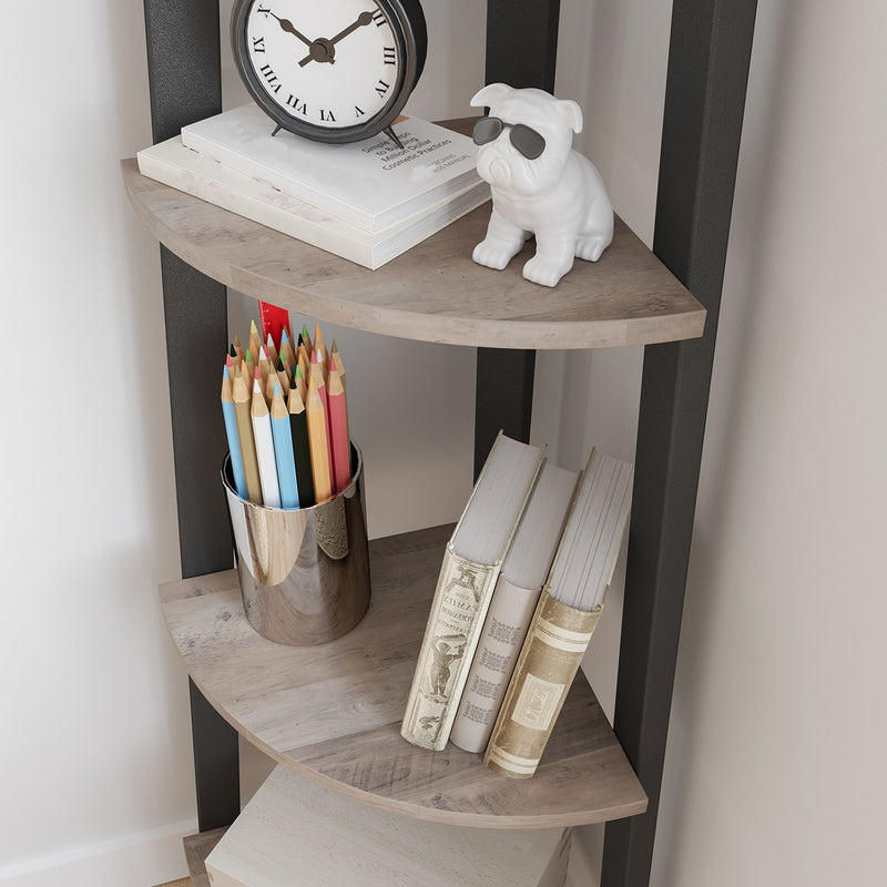 Corner Board - Corner Cabinet - Bibliotecă - Board Ladder - cu 4 - cu oțel